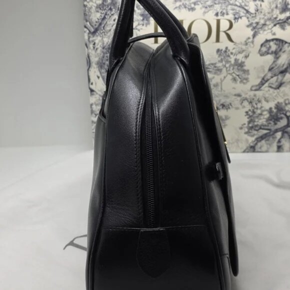 Dior Black Double Saddle Leather Bag - Picture 10 of 12